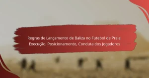 Regras de Lançamento de Baliza no Futebol de Praia: Execução, Posicionamento, Conduta dos Jogadores